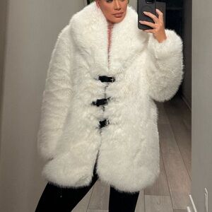 White Faux Fur Teddy Jacket - BRAND NEW